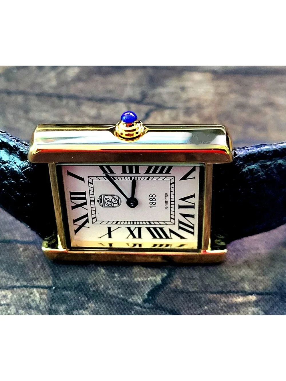 Swiss Design Pierre Lucerne 1888 Gold Men's Tank Watch
